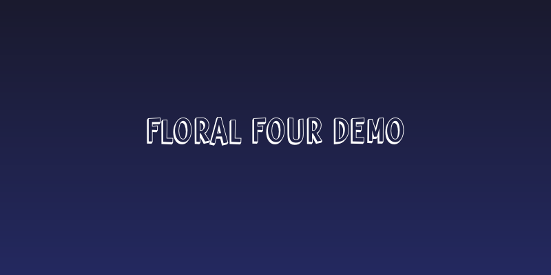 Floral Four Demo Social Header