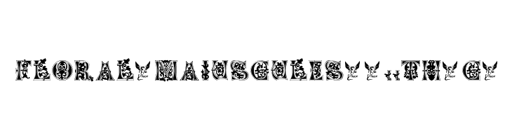 Floral-Majuscules--11th-c-  免费字体下载
