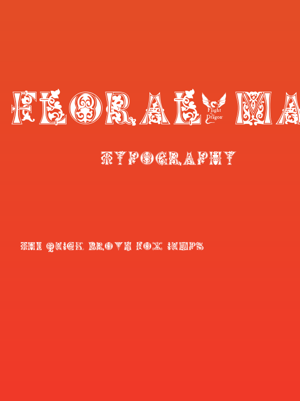 Floral-Majuscules--11th-c- Poster