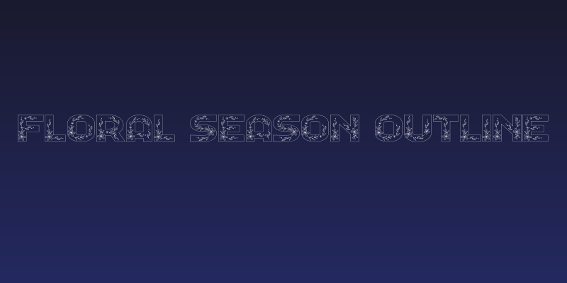 Floral Season Outline Social Header