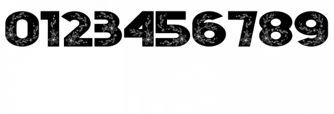 Floral Season Reguler フォント その他の文字