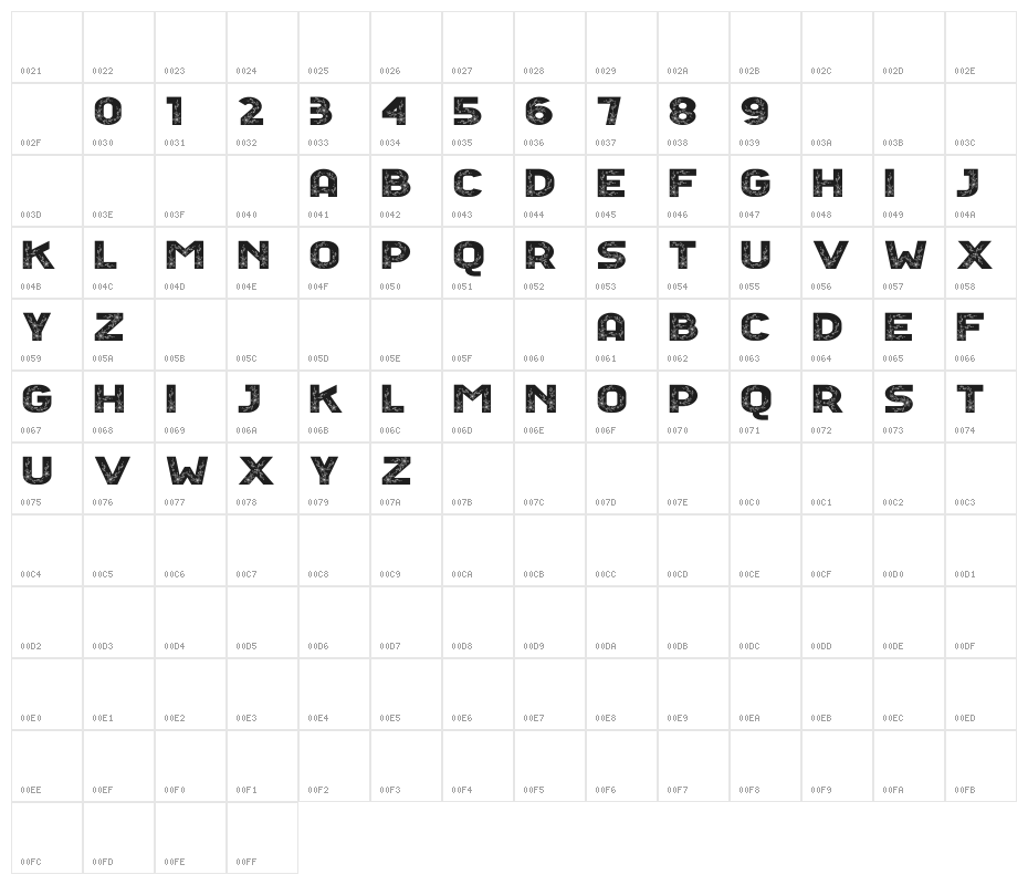 Floral Season Reguler Character Map