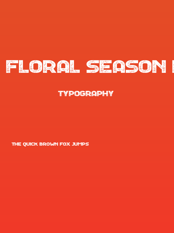 Floral Season Reguler Poster