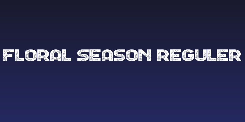 Floral Season Reguler Social Header