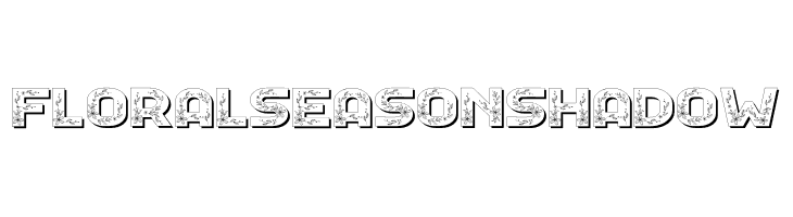 Floral Season Shadow  フリーフォントのダウンロード