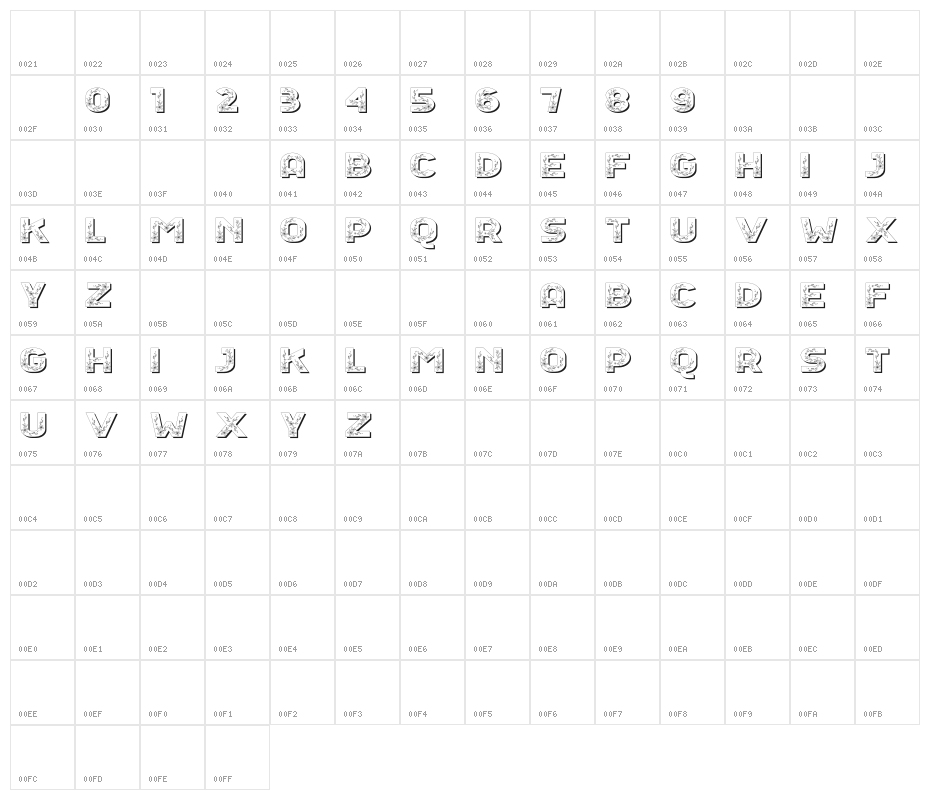 Floral Season Shadow Character Map