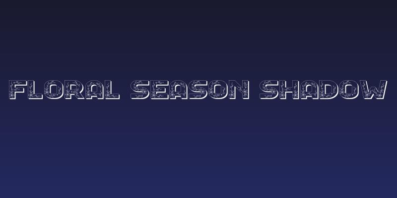 Floral Season Shadow Social Header