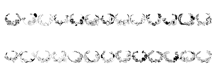Floral Settings Font LOWERCASE