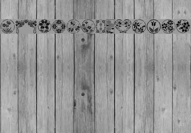 Floral Stencil Design Font examples