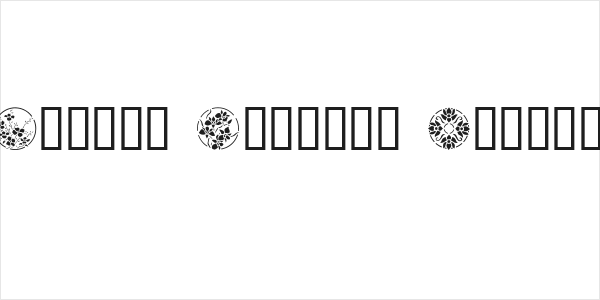 Floral Stencil Design Logo