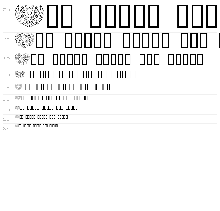 Floral Stencil Design Waterfall
