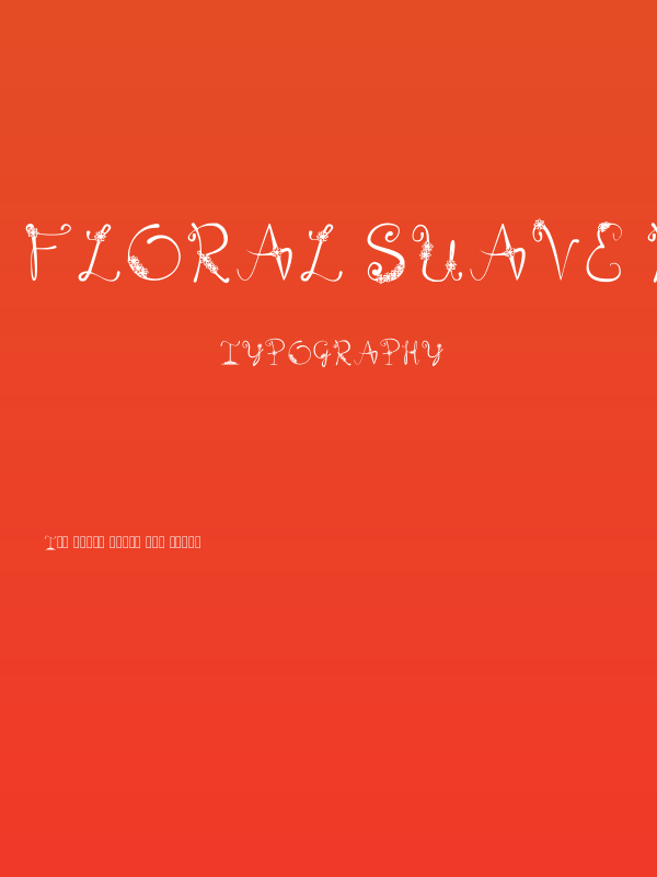 Floral Suave Regular Poster