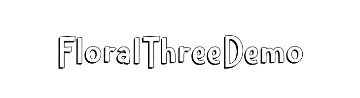 Floral Three Demo  免费字体下载
