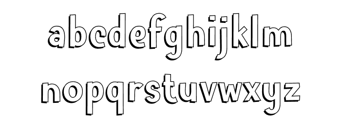 Floral Three Demo Font LOWERCASE