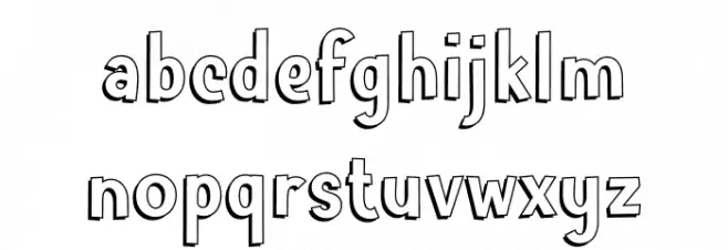 Floral Three Demo 字体 小写