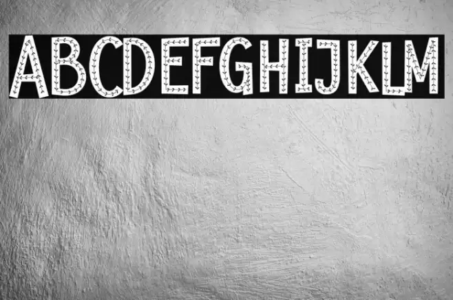 Floral two Demo خط examples