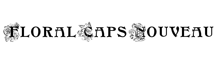 FloralCapsNouveau Font