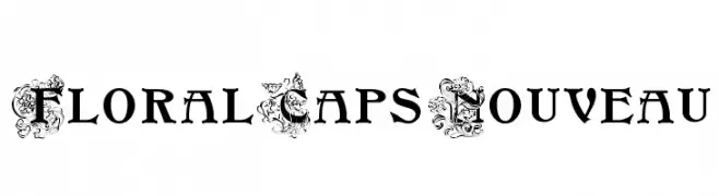 FloralCapsNouveau  Descarca Fonturi Gratis