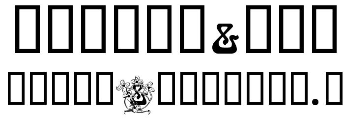FloralCapsNouveau Font OTHER CHARS