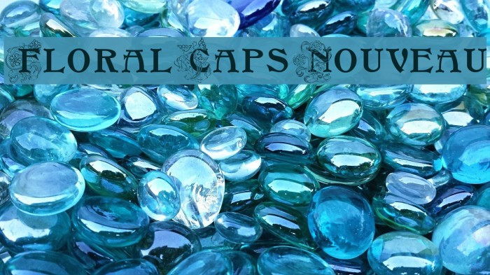 FloralCapsNouveau Font examples