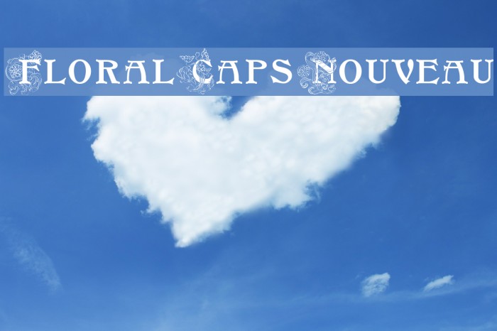 FloralCapsNouveau Font examples
