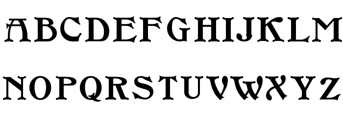 FloralCapsNouveau Font LOWERCASE