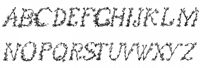 FloralOne Schriftart Groß