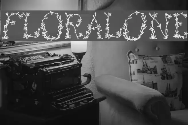 FloralOne Font examples