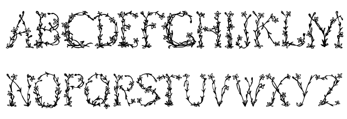 FloralOne Font LOWERCASE