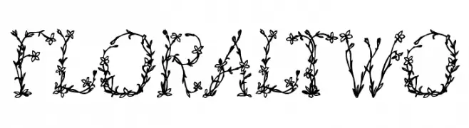 FloralTwo  Frei Schriftart Herunterladen