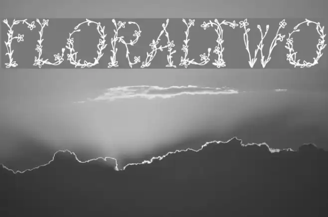 FloralTwo Font examples