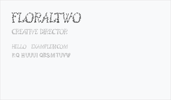 FloralTwo Business Card