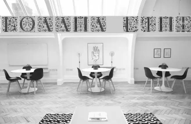 Floralalpha Light Font examples