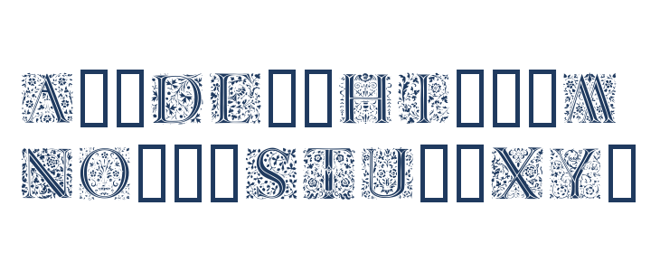 Floralalpha  Light Lowercase