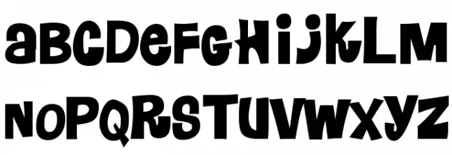 Floraless フォント 大文字
