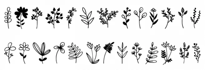 Floralia Schriftart Groß