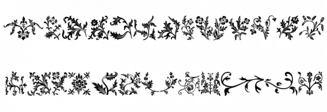 Floralia Fonte MAIÚSCULAS