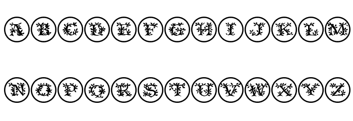 FloraliaCaps Font LOWERCASE