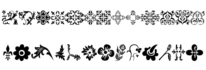 Floralia Font LOWERCASE