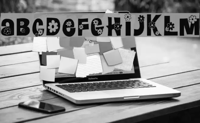 Floralies Font examples