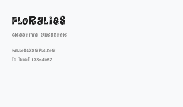 Floralies Business Card