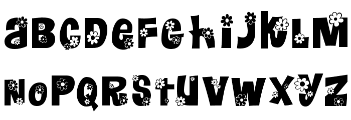Floralies Font LOWERCASE