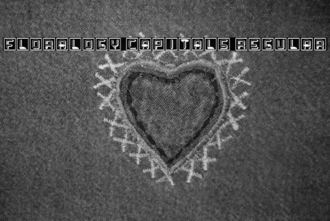 Floralogy Capitals Regular Font examples