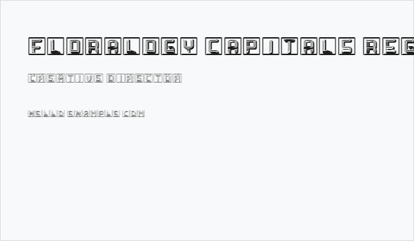 Floralogy Capitals Regular Business Card