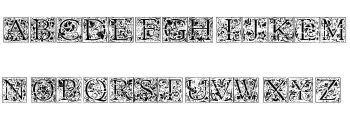 Florana_Initials Font LOWERCASE