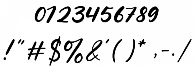 Florania Font OTHER CHARS