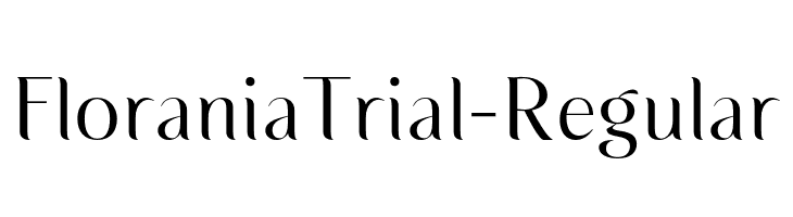 FloraniaTrial-Regular  Frei Schriftart Herunterladen