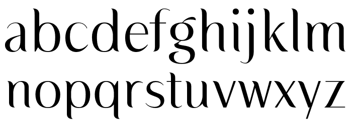 FloraniaTrial-Regular Font LOWERCASE