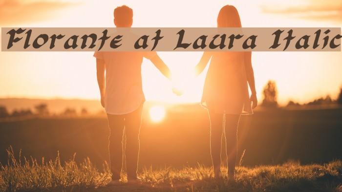 Florante at Laura Italic Font examples
