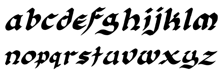Florante at Laura Italic Font LOWERCASE